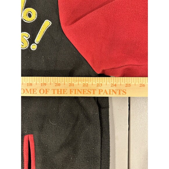 Disney Mickey Mouse & Pluto Hello Folks! Varsity Letterman Red/Black Jacket XL - Picture 12 of 16